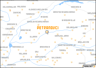 map of Petranovci