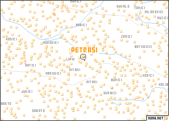 map of Petraši