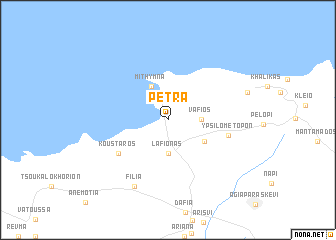 map of Pétra