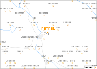 map of Petrel