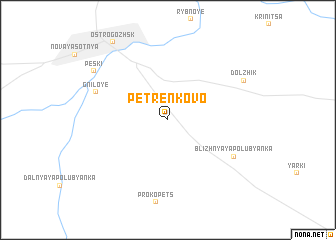 map of Petrenkovo