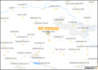 map of Petrenkov