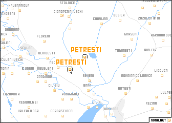 map of Petreşti