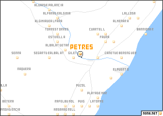 map of Petrés