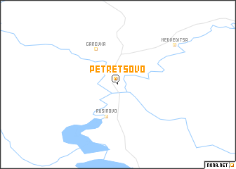 map of Petretsovo