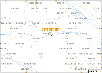 map of Petricani