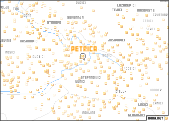 map of Petrica