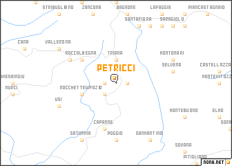 map of Petricci