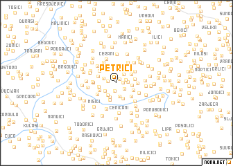 map of Petrići