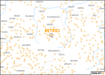 map of Petrići