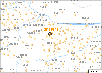 map of Petrići