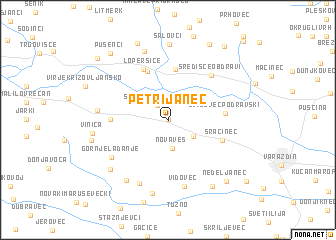 map of Petrijanec