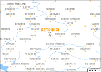 map of Pėtrikiai