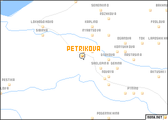 map of Petrikova