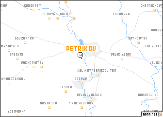 map of Petrikov