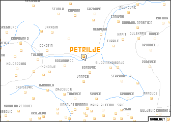 map of Petrilje