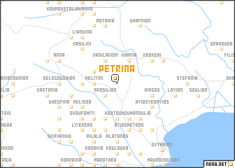 map of Petrína