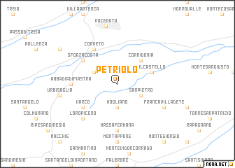 map of Petriolo