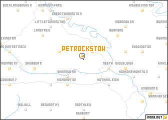 map of Petrockstow