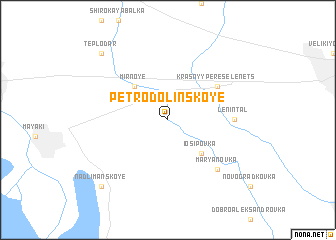 map of Petrodolinskoye