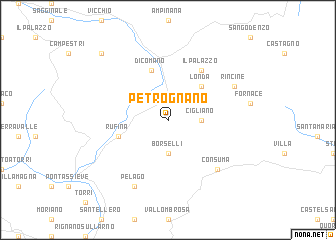 map of Petrognano