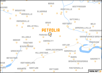 map of Petrolia