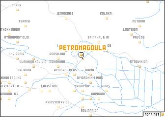 map of Petromagoúla