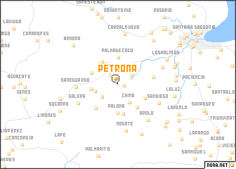 map of Petrona