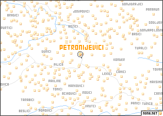 map of Petronijevići