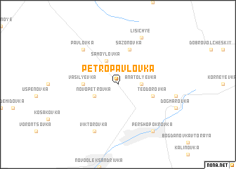 map of Petropavlovka