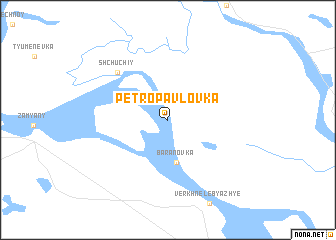 map of Petropavlovka