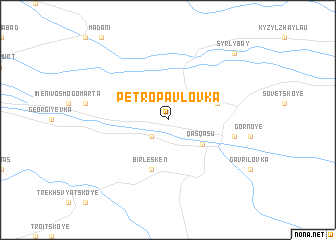 map of Petropavlovka