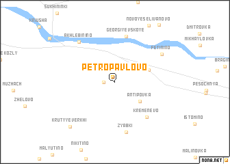 map of Petropavlovo