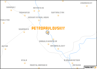 map of Petropavlovskiy