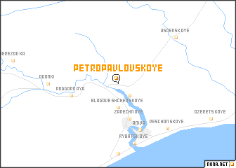 map of Petropavlovskoye