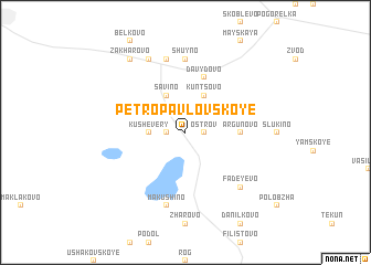 map of Petropavlovskoye