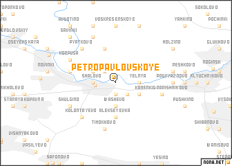 map of Petropavlovskoye