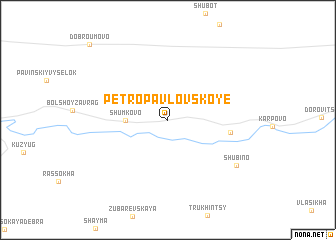 map of Petropavlovskoye