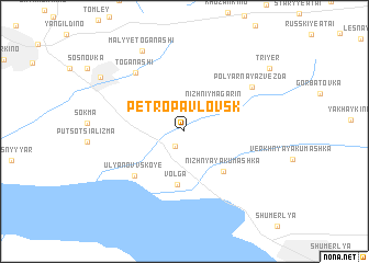 map of Petropavlovsk