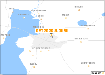 map of Petropavlovsk