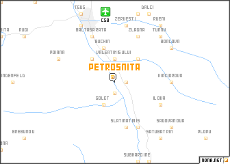 map of Petroşniţa