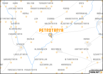 map of Petrótanya