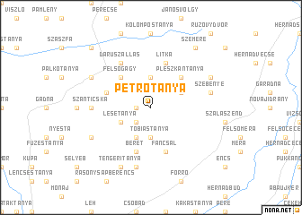 map of Petrótanya