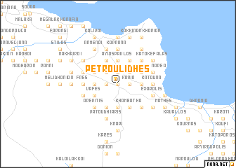 map of Petroulídhes