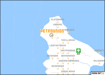 map of Petroúnion