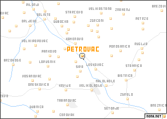 map of Petrovac