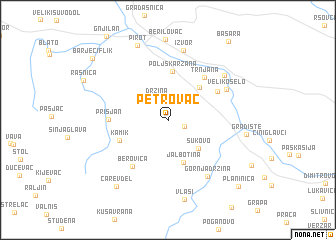 map of Petrovac