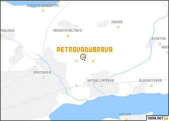 map of Petrova Dubrava