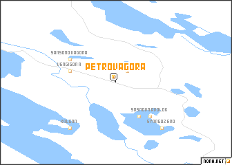 map of Petrova Gora