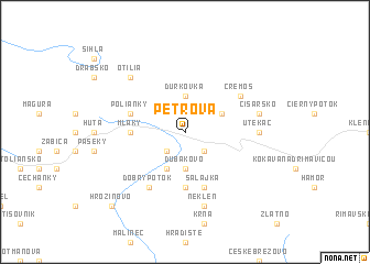 map of Petrová